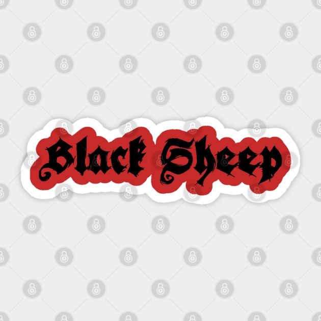 Black Sheep Sticker by Wyrd Merch